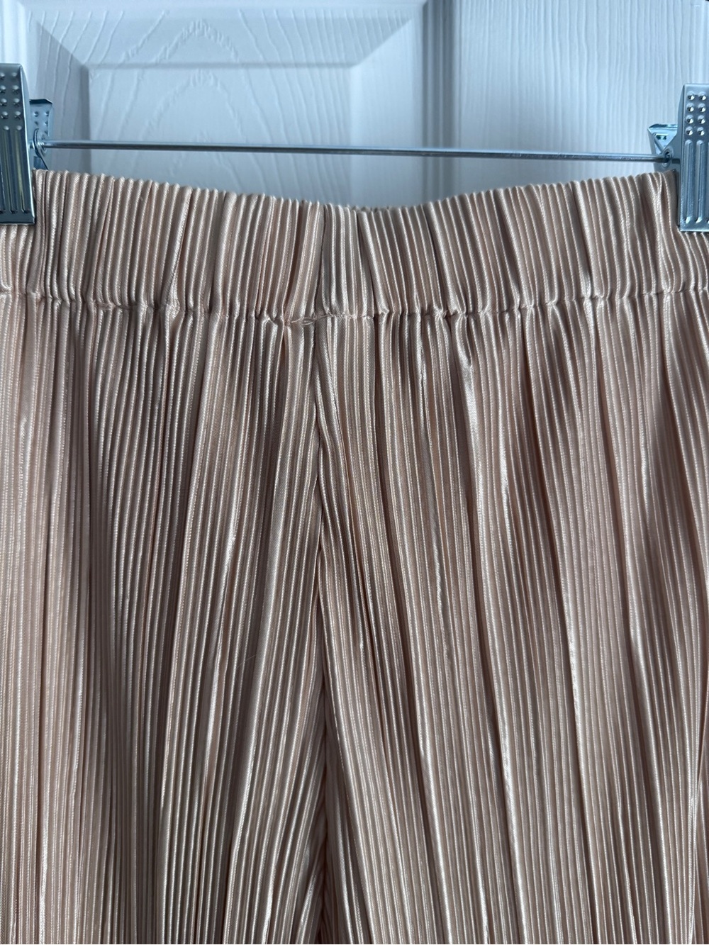 Alice + Olivia Pleated Pants XS NWT Almond Wide Leg Pull On MSRP $330 - Picture 9 of 12